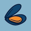 Icono mejillón del mejor barco de mejillones.